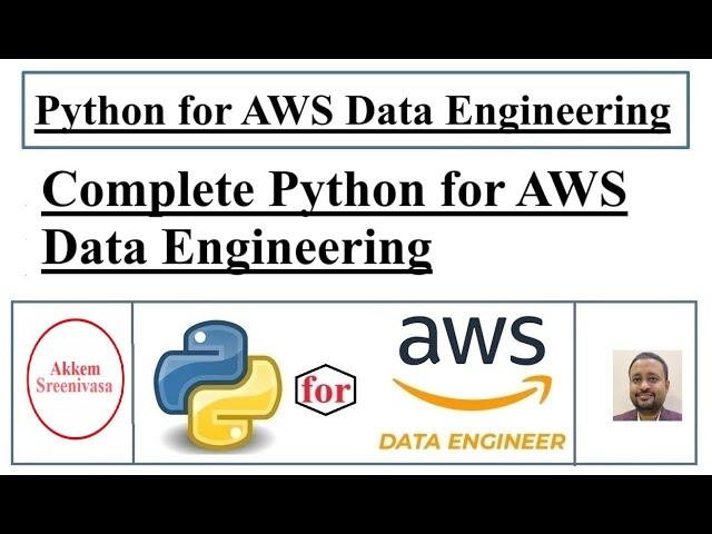 Complete Python for AWS Data Engineering, Mastering AWS Data Engineering