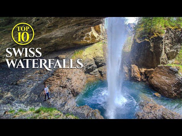 Top 10 WATERFALLS of Switzerland  [Full Travel Guide]