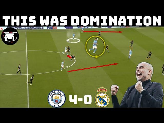 How Pep Dismantled Ancelotti | Tactical Analysis : Manchester City 4-0 Real Madrid|