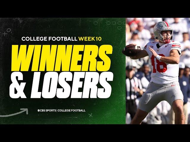 College Football Week 10 WINNERS & LOSERS: Ohio State gets TOP ranked win, Clemson LOSES at home