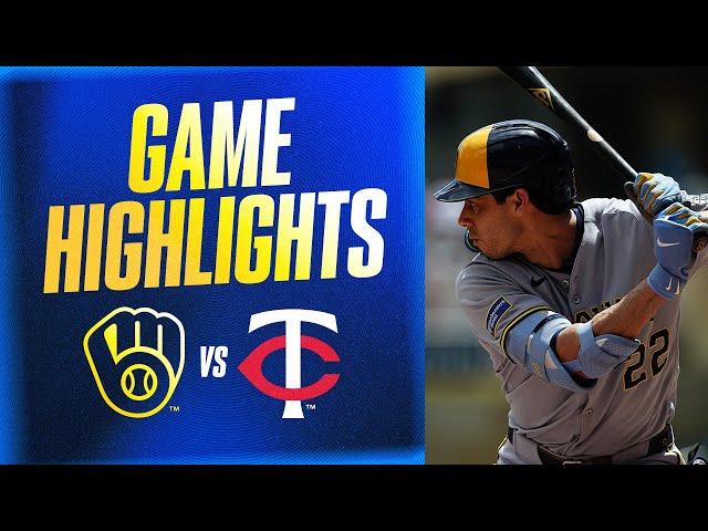 Brewers vs. Twins Game Highlights (6/22/25)  MLB Highlights