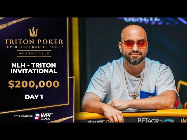 $200K NLH TRITON INVITATIONAL - Event #8 Day 1 | Triton Poker Series Monte-Carlo 2024