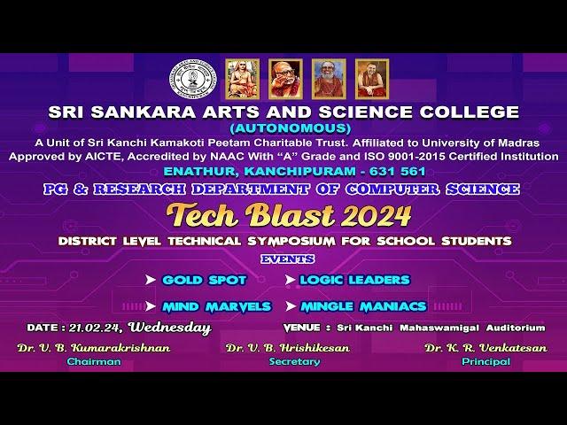 Tech Blast 2023 | Sankara College | CSDept