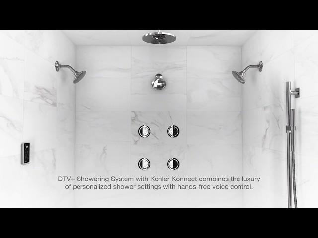 A Very Smart Shower - DTV+ Digital Shower System with Kohler Konnect®