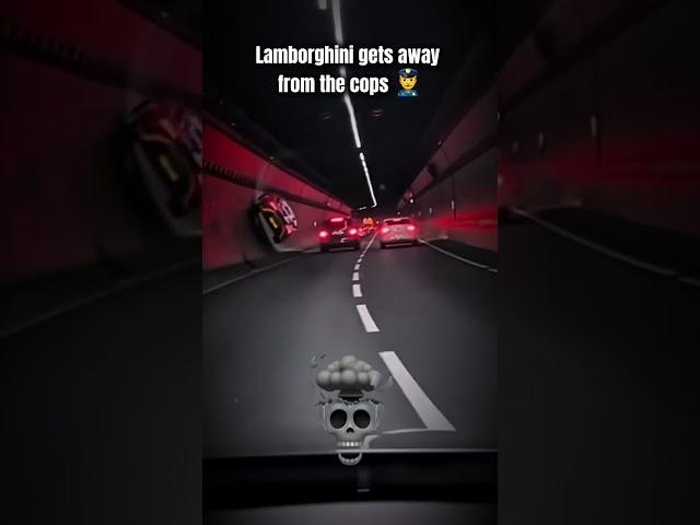 STOLEN LAMBORGHINI GETS AWAY FROM POLICE ‍️ #cars #automobile #aura #trending #skull
