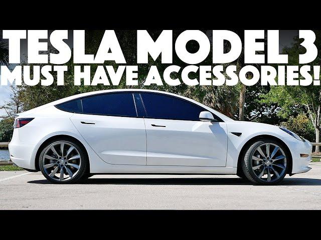 Complete list of my 2021 Tesla Model 3 SR+ MUST HAVE Accessories!
