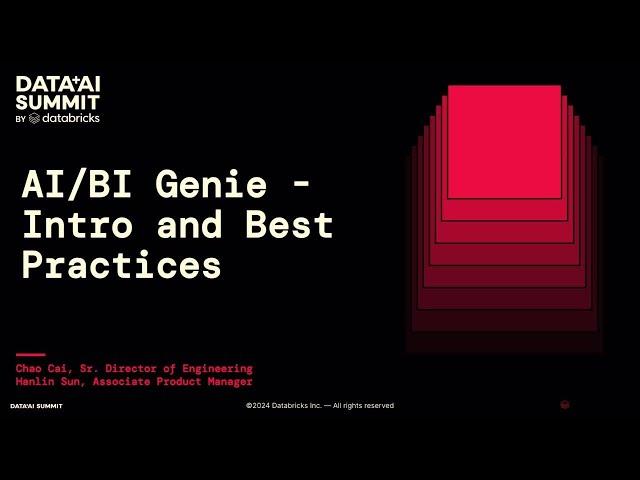 Introduction to AI/BI Genie - A New Conversational Analytics Experience for Business Users