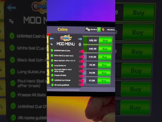 8 BALL POOL MOD MENU (Android & iOS) #8ballpool