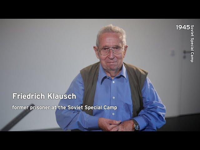 Interview with Friedrich Klausch, imprisoned at Soviet Special Camp Sachsenhausen