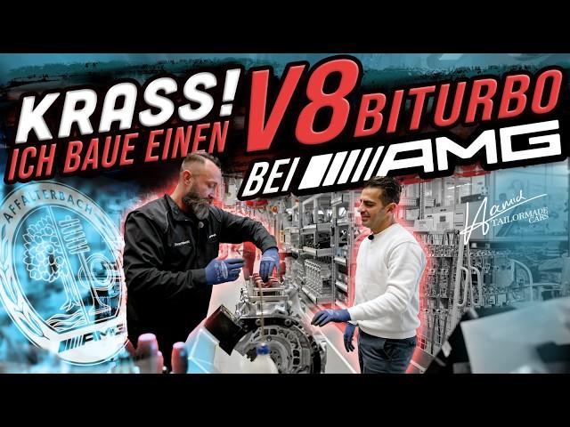 Unfassbar! Ich bau einen G63 V8 Motor bei AMG zusammen! One Man one Engine! | Hamid Mossadegh #amg