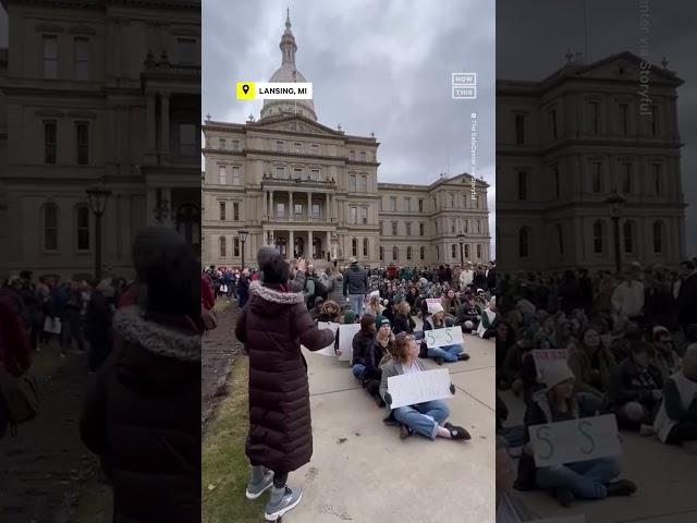 Protesters Gather for 'Sit-In' Following MSU Shooting