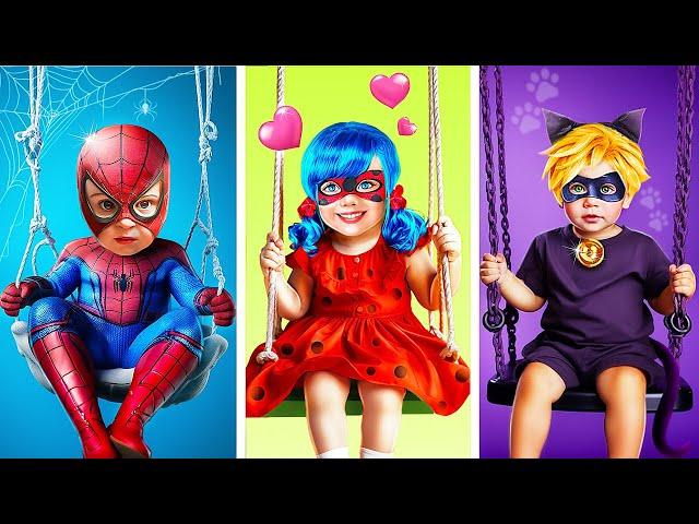 Miraculous Ladybug & Spider-man! My Girlfriend is Missing! Superheroes at College!