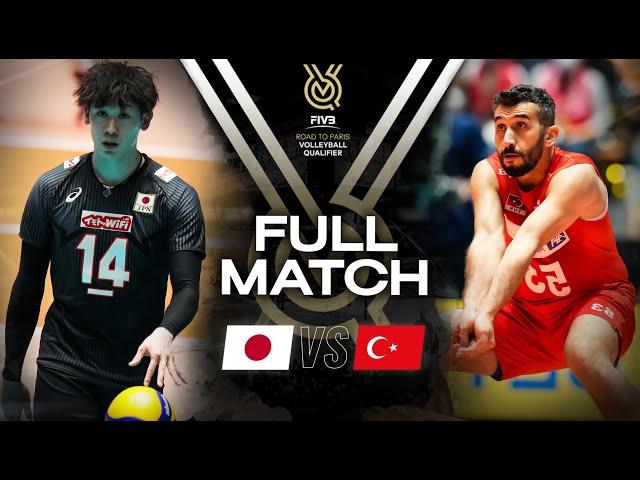 JPN  vs  TUR - Paris 2024 Olympic Qualification Tournament | Full Match - Volleyball