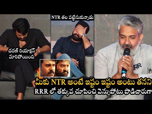 Director Rajamouli Gives Mind Blowing Answer To Reporter Question | RRR Sucess Meet| Telugu Varthalu