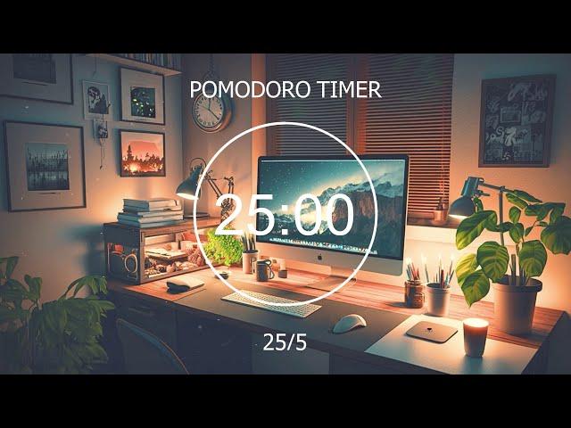 25/5 Pomodoro Timer Lofi  Focus Station: Study, Work & Relax [chill lo-fi hip hop beats]