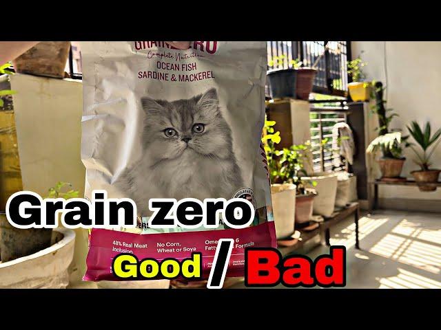 Grain zero cat food review || budget cat food in India