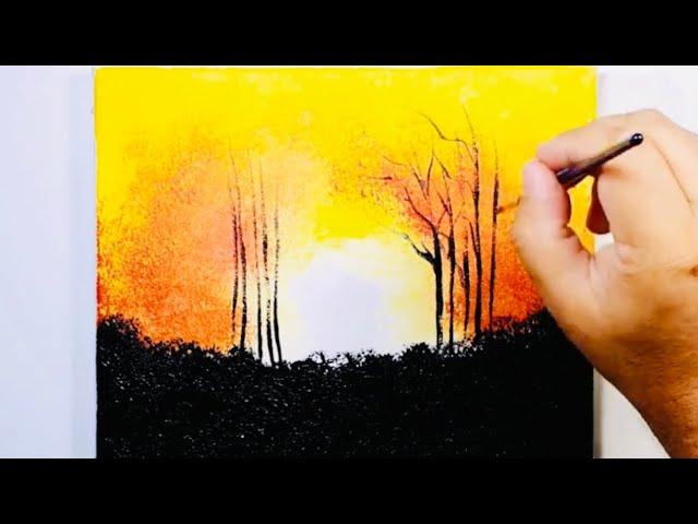 KING ART     AUTUMN  LIGHT  N 588   PAINTING TUTORIAL