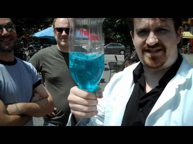 Filming a little 'magical science' with HustleBot