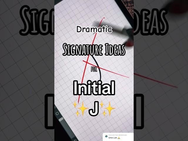 Dramatic Signature Ideas for Letter “J” #shorts #letter #j #signature #viral #letra #art