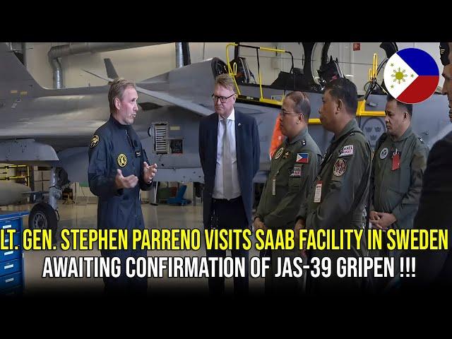 Lt. Gen. Stephen Parreno Visits Saab Facility In Sweden, Awaiting Confirmation Of Jas-39 Gripen 