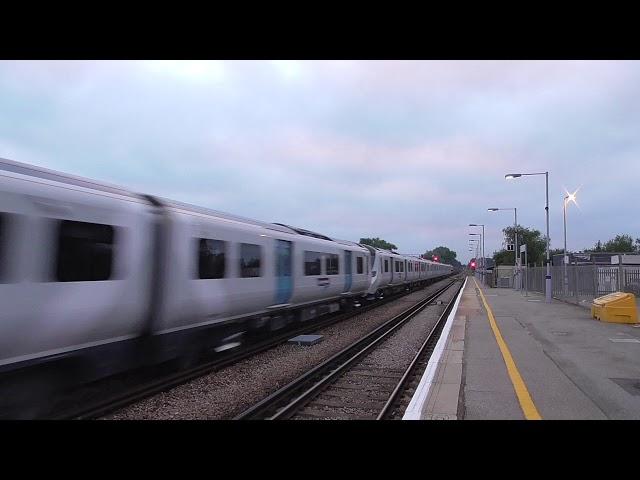 6X71 66745 + 717008 & 717007 Dollands Moor - Ferme Park Recep Sdgs