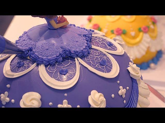 Fantastic! Make a beautiful princess dress cake