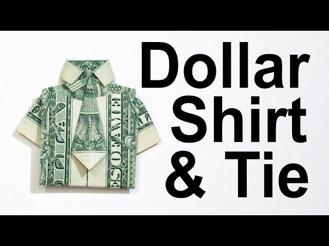 $1 Origami Shirt and Tie - How to Fold a Dollar into a Shirt and Tie