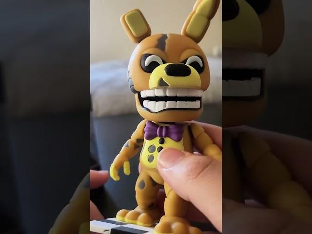 The youtooz FNAF movie Yellow Rabbit/Spring Bonnie/William Afton/Purple Guy/Springtrap is AWESOME!