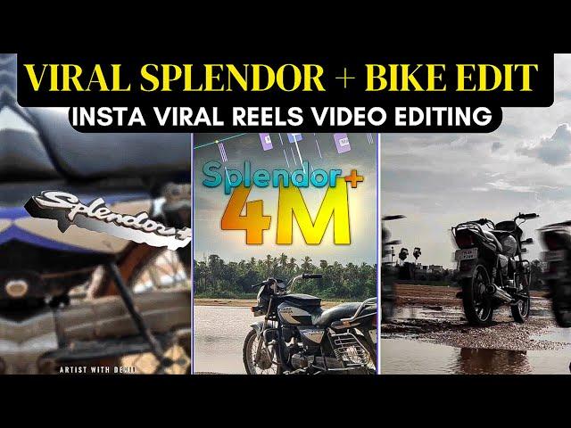 Instagram Viral Splendor+ Bike Reels Editing | Splendor  Bike Reels Editing | Capcut Video Editing