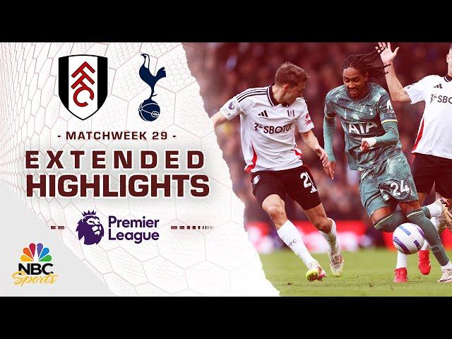 Fulham v. Tottenham Hotspur | PREMIER LEAGUE HIGHLIGHTS | 3/16/2025 | NBC Sports