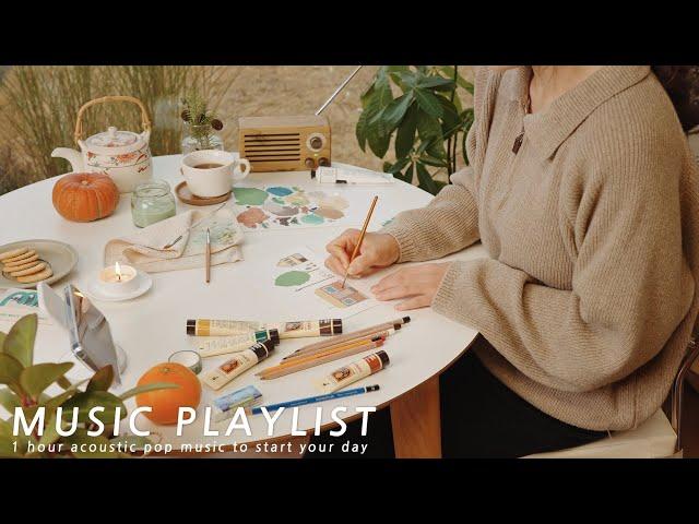 Real time video of painting at homeㅣAcoustic vibes for 1 hour 