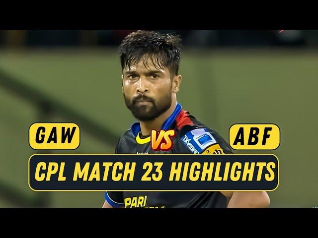 CPL 2024 Match 23 Highlights | Guyana Amazon Warriors vs Antigua & Barbuda Falcons