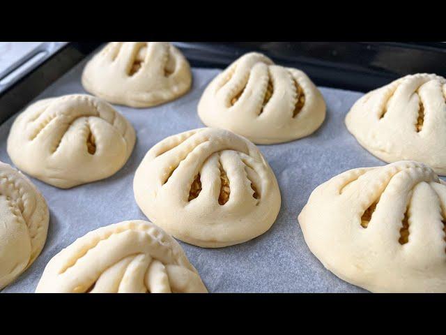 If you have some apples, make these super soft and fluffy rolls. Simple and delicious 2 recipes