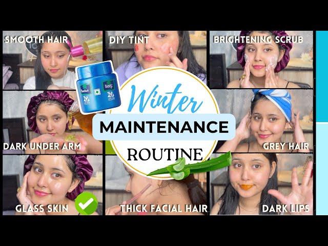 WINTER MAINTENANCE ROUTINE:Self care & Pamper Routine +  10 beauty care Tips | Kirantutorialz