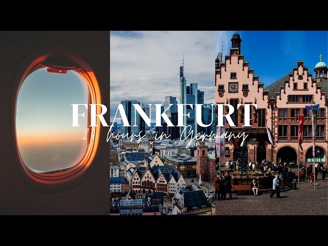 24 HRS IN FRANKFURT - A VLOG about my experience in Germany! (English and Spanish subs)