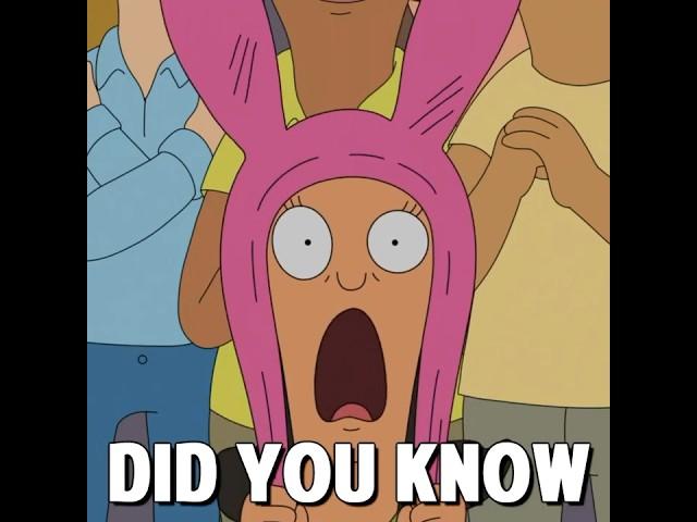 Did you know that in BOB'S BURGERS...