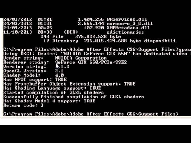 Velocizzare il render con Adobe After Effects e Premiere avendo una scheda video Nvidia