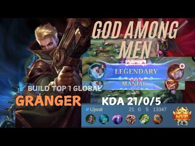 Revamped Granger on gold lane is monster with this build .21 kill and no death with maniac gameplay