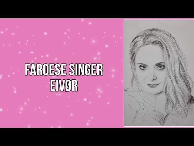Singer and songwriter Eivør portrait | Renuka Art Galore  |