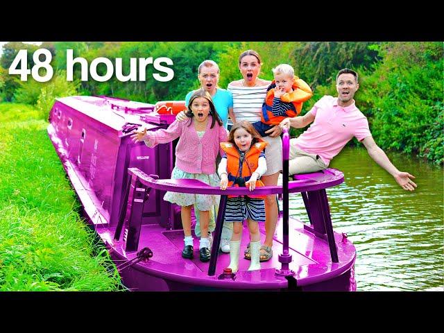 LIVING ON A BOAT for 48 HOURS! | Family Fizz