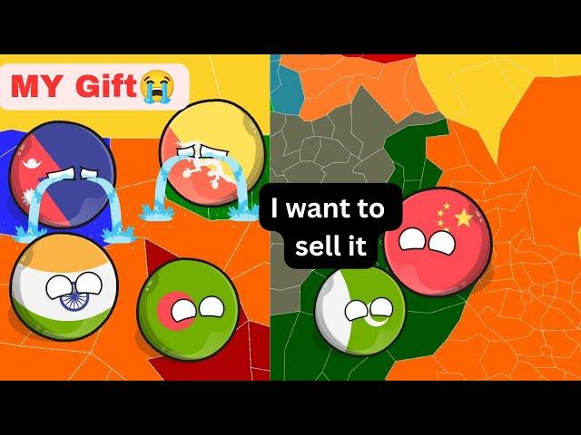 Who take revenge of Nepal and Bhutan? |Country in a Nutshell #countryballs #youtube