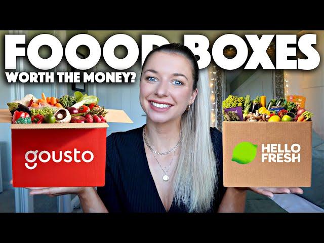 UNBOXING + TRYING FOOD SUBSCRIPTION BOXES 2021 / Hello Fresh Vs Gousto!