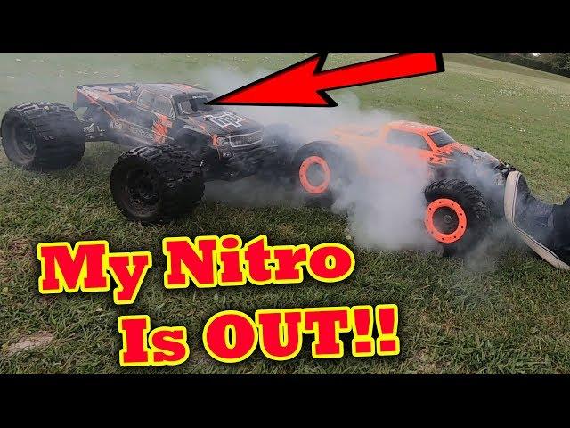 I finally did it, NITRO RC Car is out (Full speed CRASH)