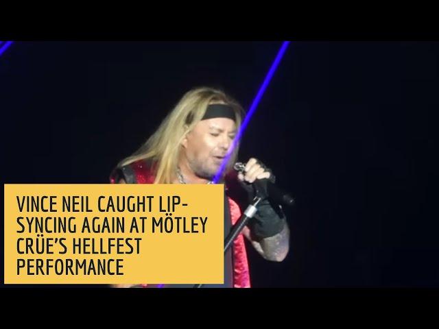 VINCE NEIL Caught Lip-Syncing Again At MÖTLEY CRÜE’s Hellfest Performance