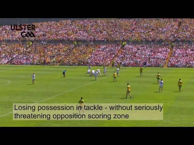 Ulster Senior Football Final 2016: Donegal v Tyrone - Losing Possession in Tackle