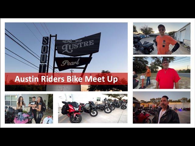 BMW R1250RS - Austin Riders South Bike Meet Up Lustre Pearl