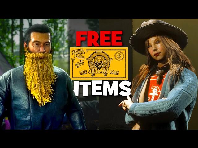 Showcasing ALL Free Outlaw Pass Items And How to Unlock Them in Red Dead Online