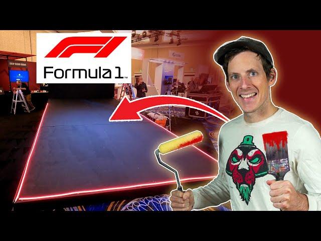 Painting an Improv Mural for an F1 Racing Car! (Surprising!)