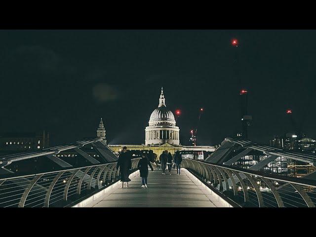 [4K] London Night Walk - Tower Bridge to Millennium Bridge via London Bridge & Borough Market