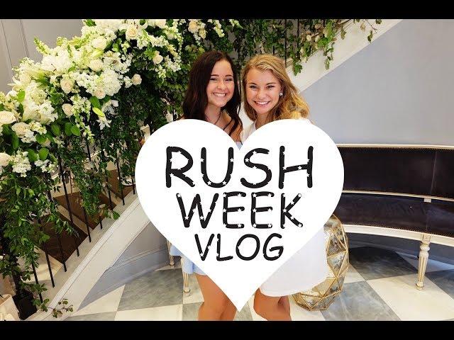 RUSH WEEK VLOG | SORORITY OUTFITS & BID DAY | UNIVERSITY OF ALABAMA
